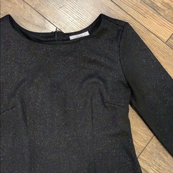 Black Sparkle Knit Dress - Picture 3 of 8